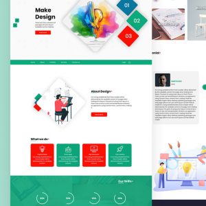 Brainwave – Web Design PSD Template