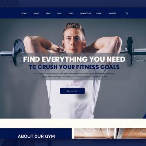 Fitness – Gym Website PSD Template
