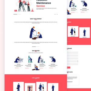 Heustonn – Maintenance Website PSD Template