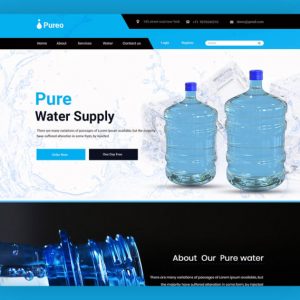 Pureo – Water Supply PSD Template