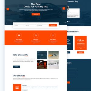 Autospar – Parking lot PSD Template