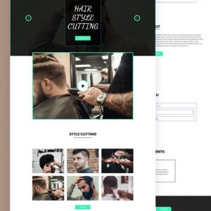 Bersdark – Hair Cutting PSD Template