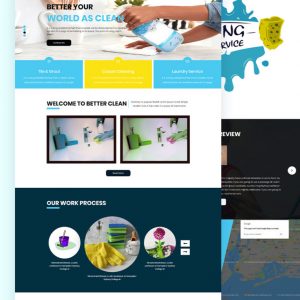 Better – Cleaning Website PSD Template