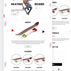 Brandon – Skating Classes PSD Template