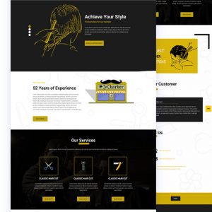 Buzzed – Hairstyle Website PSD Template