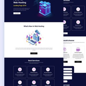 Data Web – Hosting Website PSD Template