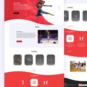 Desin – Dance Classes PSD Template