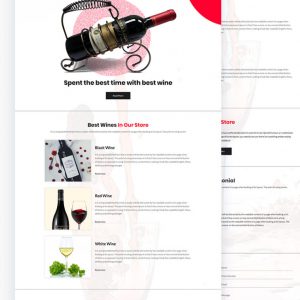 Drinker – Wine Website PSD Template