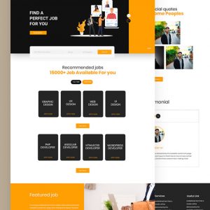Edeedjob – Job Portal PSD Template