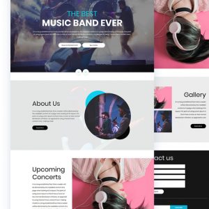 NTRO – Music Band PSD Template