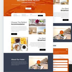 Felicity – Hotel Website PSD Template
