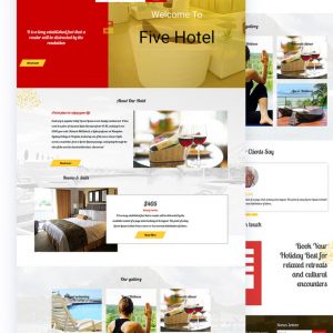 Five – Hotel PSD Template