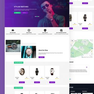 Handtime – Watches Website Template