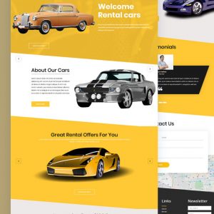 Intega – Rental Car PSD Template