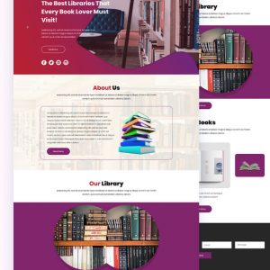 Memorial – Library Store PSD Template