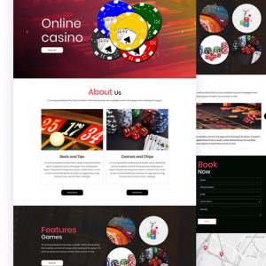 Nolo – Casino Website PSD Template