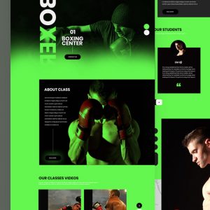 Oxer – Boxing PSD Template