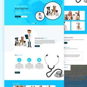 Petology – Pet Doctor PSD Template