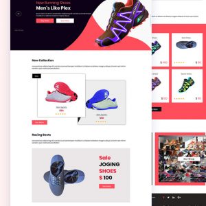 Ullo – Shoes Shop PSD Template