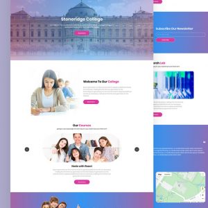 Stoneridge – College and University PSD Template