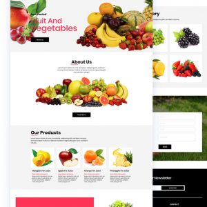 Sunshine – Fruit and Vegetables HTML Template